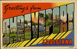 Greetings From Shreveport Postcard