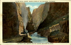 In The Royal Gorge Railroad (Scenic) Postcard Postcard