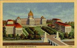 Capitol Park Extension Harrisburg, PA Postcard Postcard