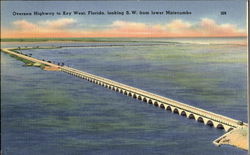 Oversea Highway To Key West Postcard