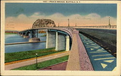 Peace Bridge Buffalo, NY Postcard Postcard