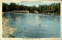 Swimming Pool, Hot Springs National Park Camp Ozark Lithia, AR Postcard Postcard