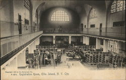 Registration Room, Ellis Island New York City, NY Postcard Postcard Postcard