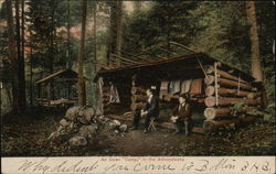 An Open "Camp" in the Adirondacks Postcard