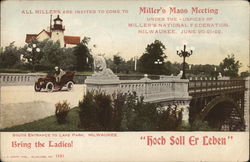 Miller's Mass Meeting Milwaukee, WI Postcard Postcard Postcard