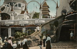 The "Helter Skelter" Slide, Luna Park Postcard