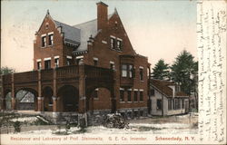 Residence and Laboratory of Prof. Steinmeitz Postcard