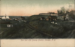 Fort and Life Saving Station Oswego, NY Postcard Postcard Postcard