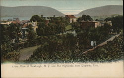 View of Newburgh, N.Y. and the Highlands from Downing Park New York Postcard Postcard Postcard