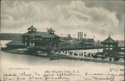 Bathing Beach and Buildings, Kingston Point New York Postcard Postcard Postcard