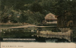 The Old Mill Dam Barryville, NY Postcard Postcard Postcard