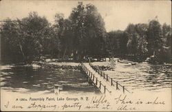 Assembly Point Lake George, NY Postcard Postcard Postcard