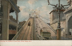 Shooting the Chutes at Luna Park Coney Island, NY Postcard Postcard Postcard