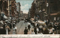 A Scene on Hester Street New York City, NY Postcard Postcard Postcard