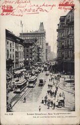 Lower Broadway Postcard