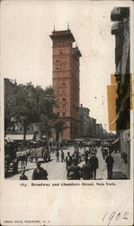 Broadway and Chambers Street Postcard