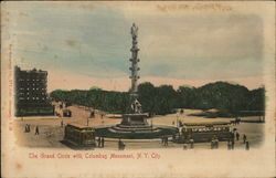 The Grand Circle with Columbus Monument, N.Y. City New York, NY Postcard Postcard Postcard