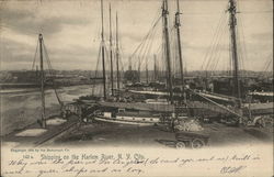 Shipping on the Harlem River Postcard