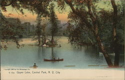 Upper Lake, Central Park New York City, NY Postcard Postcard Postcard