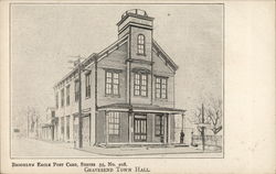 Gravesend Town Hall Brooklyn, NY Postcard Postcard Postcard