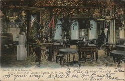 Interior of Chinese Tuxedo Postcard