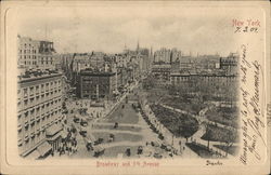 Broadway and 5th Avenue Postcard