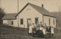 Students and District 9 School House built 1863 School and Class Photos Postcard Postcard Postcard