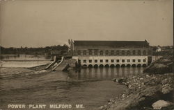 Power Plant Milford, ME Postcard Postcard Postcard