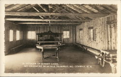 Interior of Summit Cabin, Mt. Cranmore Ski-Mobile Tramway Postcard