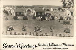 Season's Greetings, Barton's Village and Museum Postcard