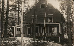 Keman Lodge, Blaisdell Lake Sutton, NH Postcard Postcard Postcard