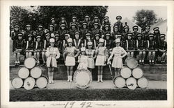 West Swanzey Girls Fife and Drum Corps Postcard