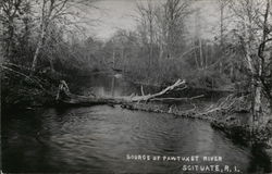 Source of Pawtuxet River Scituate, RI Postcard Postcard Postcard