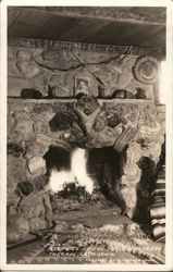 Fireplace at the Desert Traders Postcard