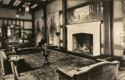 Portion of the Lounge, Eureka Inn Postcard