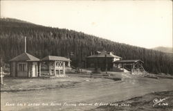 Echo Lake Lodge and Rustic Filling Station Postcard