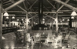 Lobby - Grand Lake Lodge Colorado Postcard Postcard Postcard