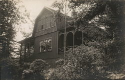 Rustic Lodge in Woods Postcard