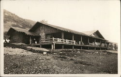 Rustic Lodge on Mountain Buildings Postcard Postcard Postcard