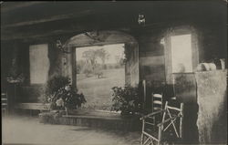 View Inside Lodge Postcard