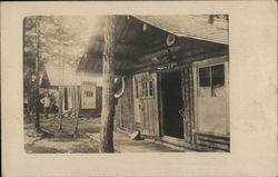 Rustic Log Cabins Postcard