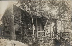 Log Cabin Postcard