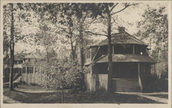 Rustic Hotel in Woods Postcard