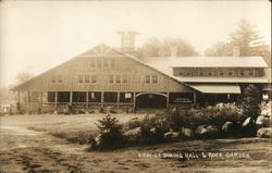 View of Dining Hall and Rock Garden Boston, MA Postcard Postcard Postcard