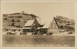 Sunrise Lodge and Cabins Washington Mount Rainier National Park Postcard Postcard Postcard