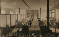 Hospital? Interior of Room With Lots of Beds Postcard