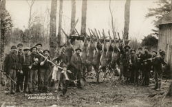 Deer Hunting Season, Adirondacks Postcard