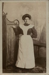 Snapshot of Shop Woman or Maid Postcard