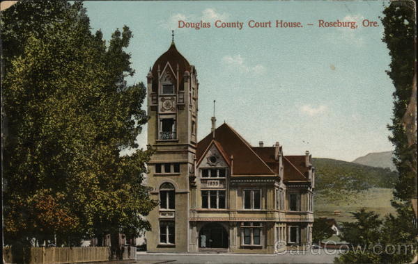 Douglas County Court House Roseburg OR Postcard