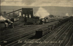 Erie Railroad Yards Port Jervis, NY Postcard Postcard Postcard